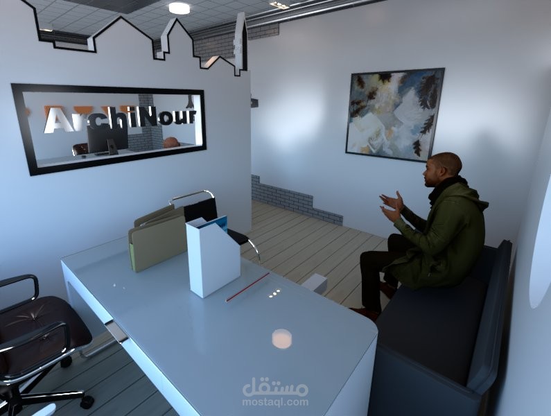 تصميم داخلي لمكتب