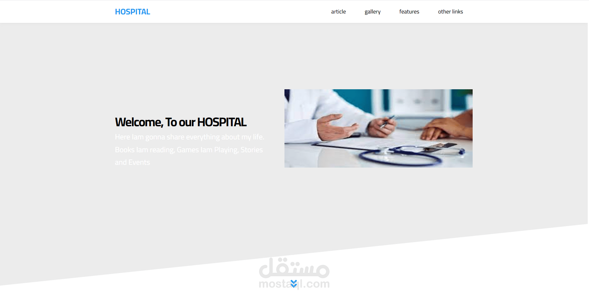 Hospital Website