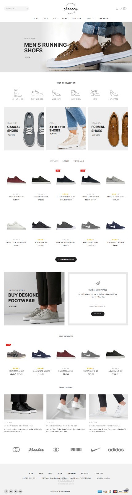 موقع الكتروني خاص بالاحذية