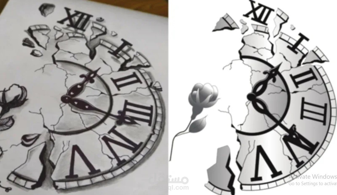 تحويل الرسم free hand  الى صور رقمية