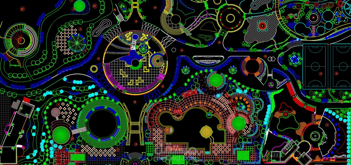 تصميم عمراني لحديقة مساحتها 30 هكتار