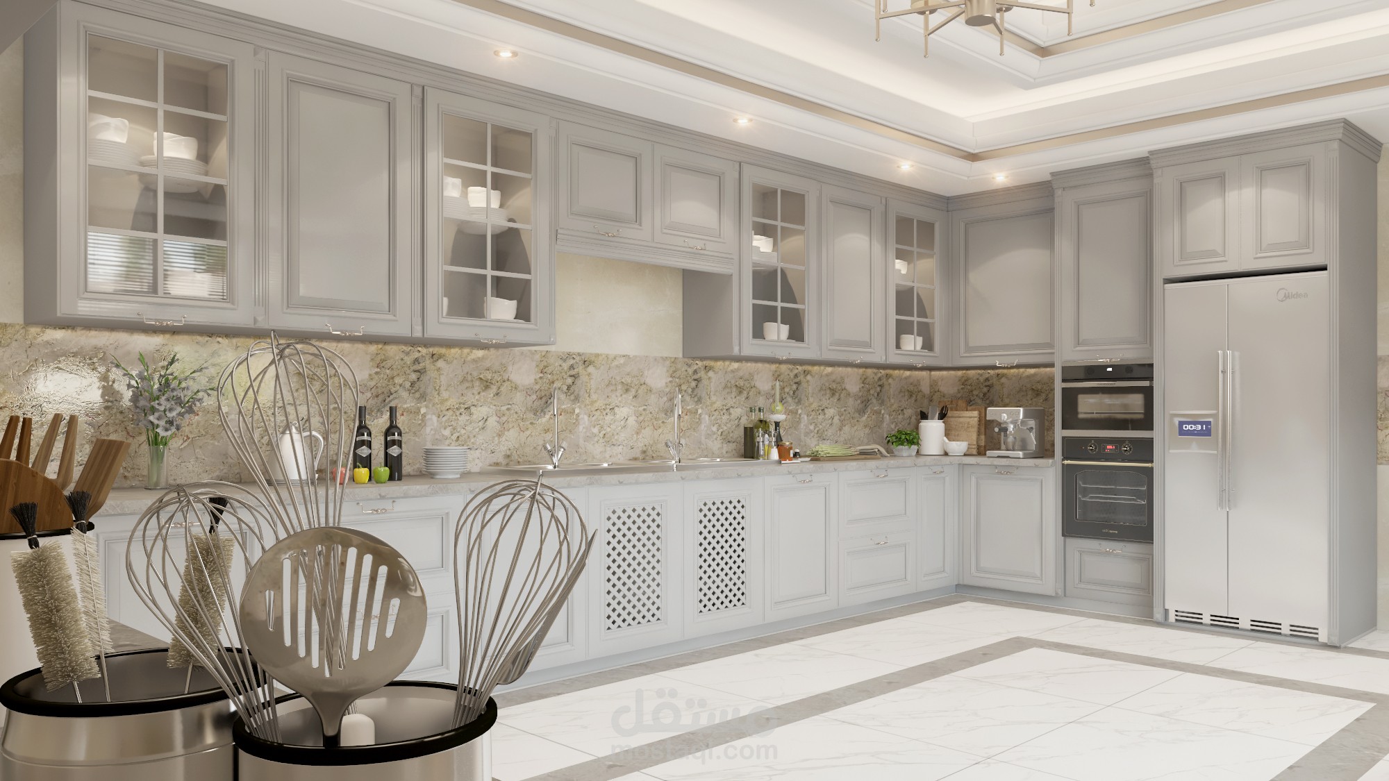 تصميم مطايخ على نمط الكلاسيك