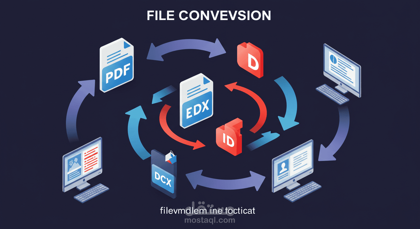 خدمة تحويل ملفات word , excel  الي pdf
