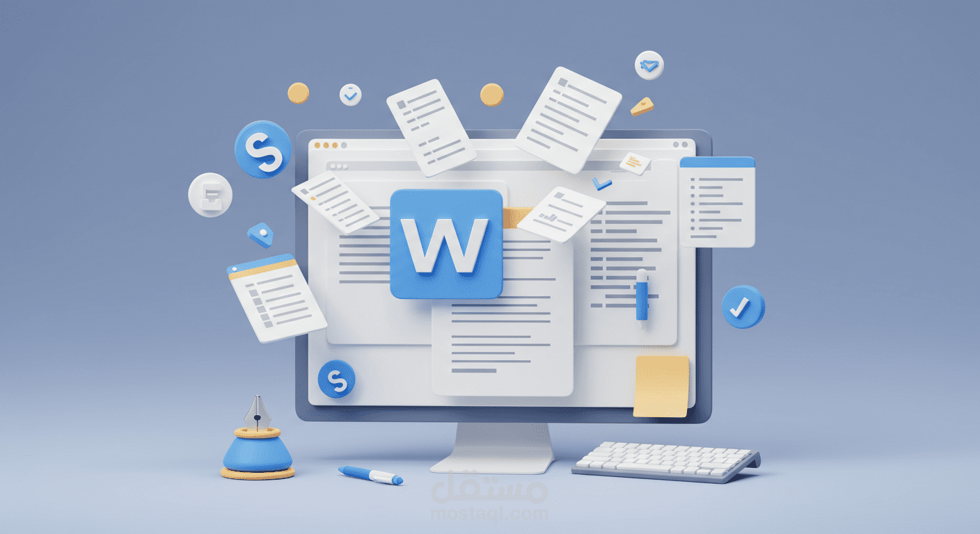 خدمات احترافية باستخدام برنامج word