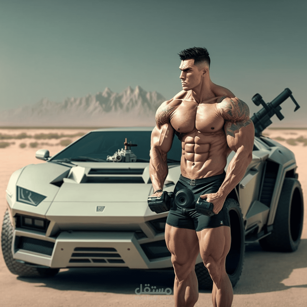 صور لشخصيات كرتونية لكمال الاجسام 3d