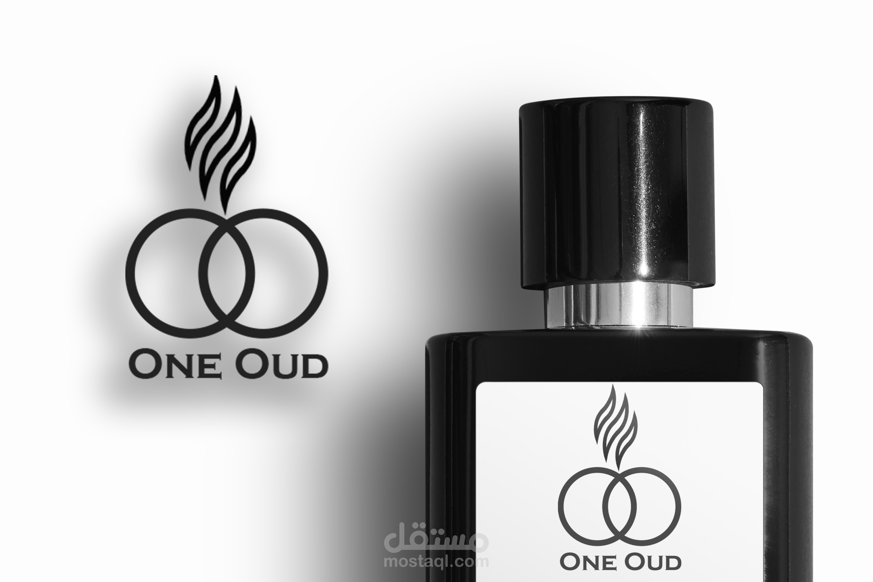 لوجو لمحل عطور  one oud