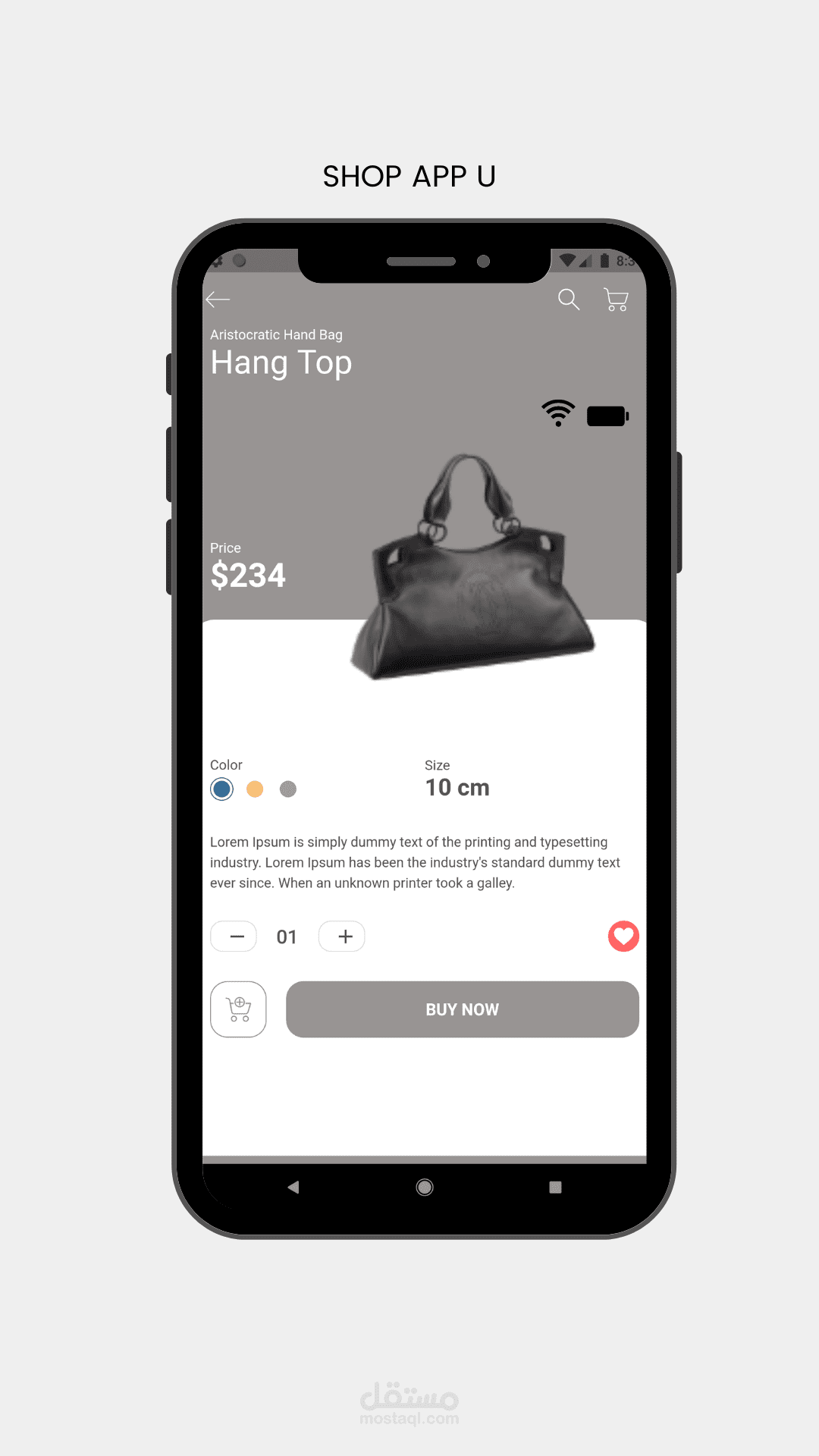 shop app UI