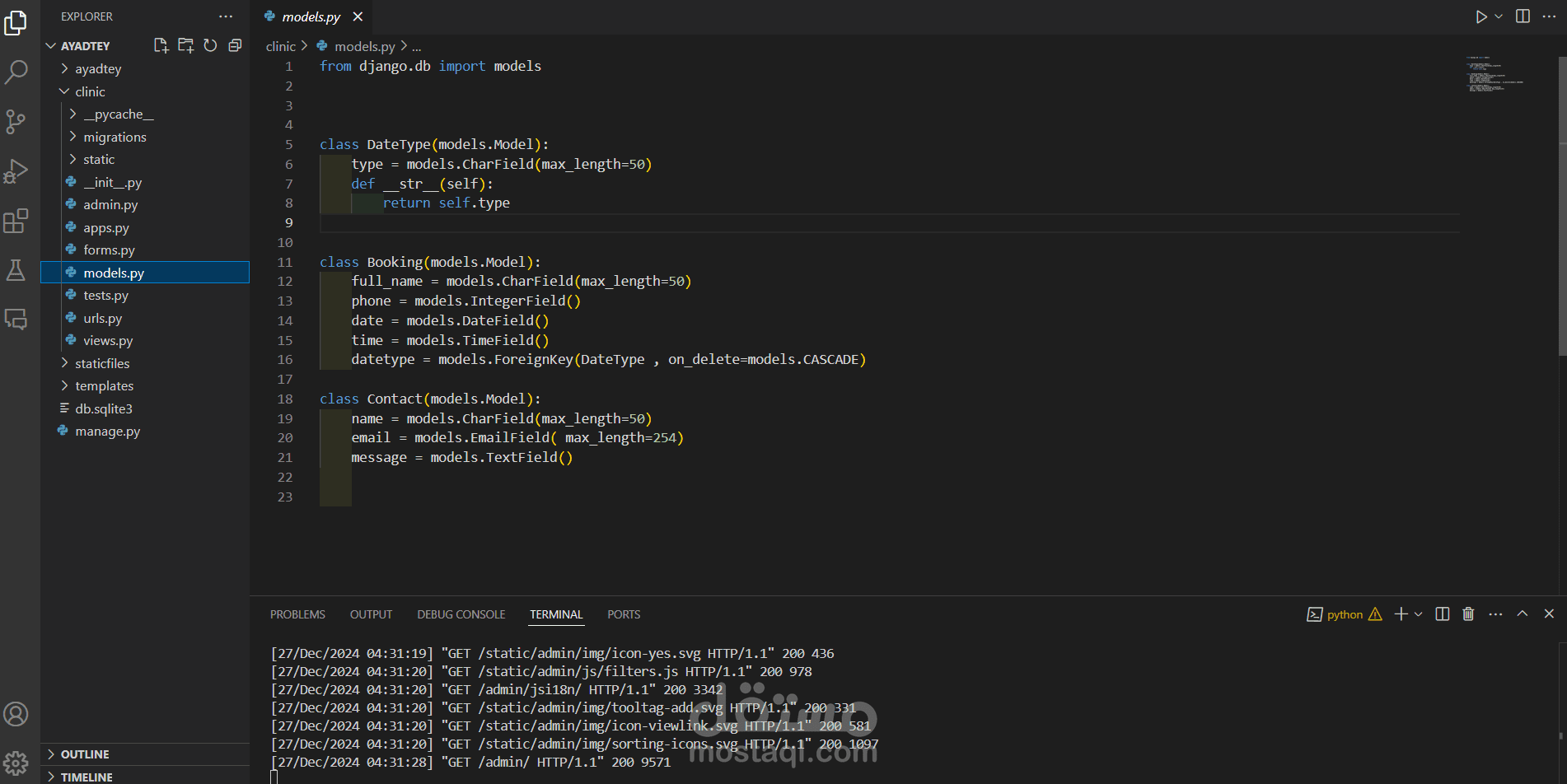 موقع ويب لطبيب