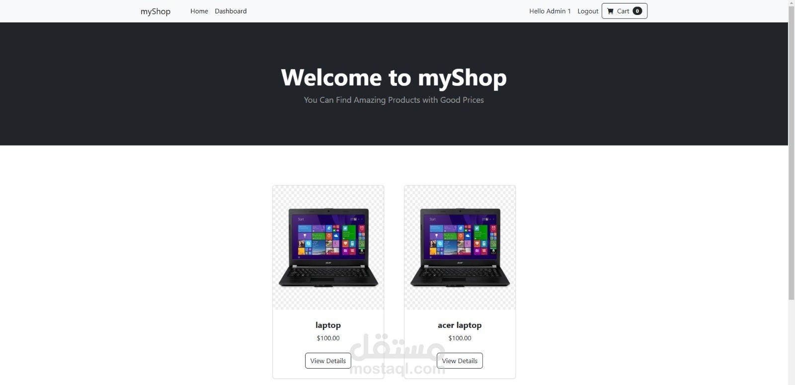 online shopping cart