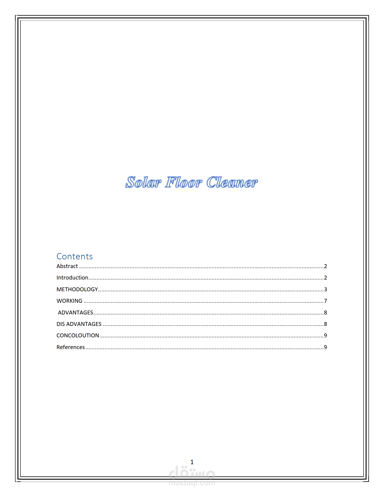 بحث عن Solar Floor Cleaner