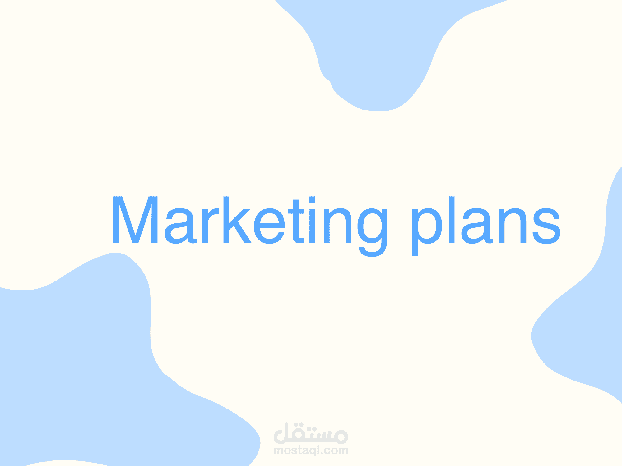 Marketig Plans