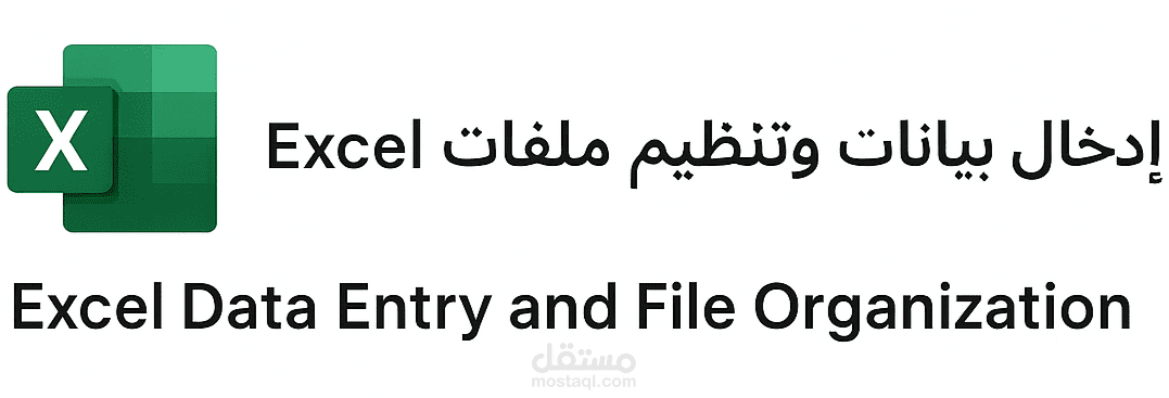 إدخال بيانات وتنظيم ملفات Excel