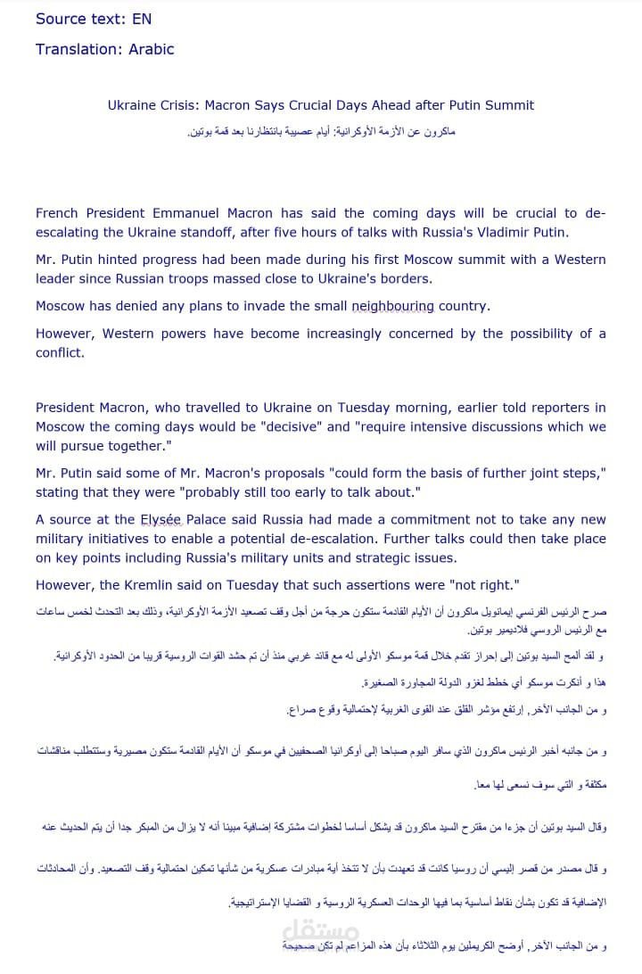 ترجمة سياسية