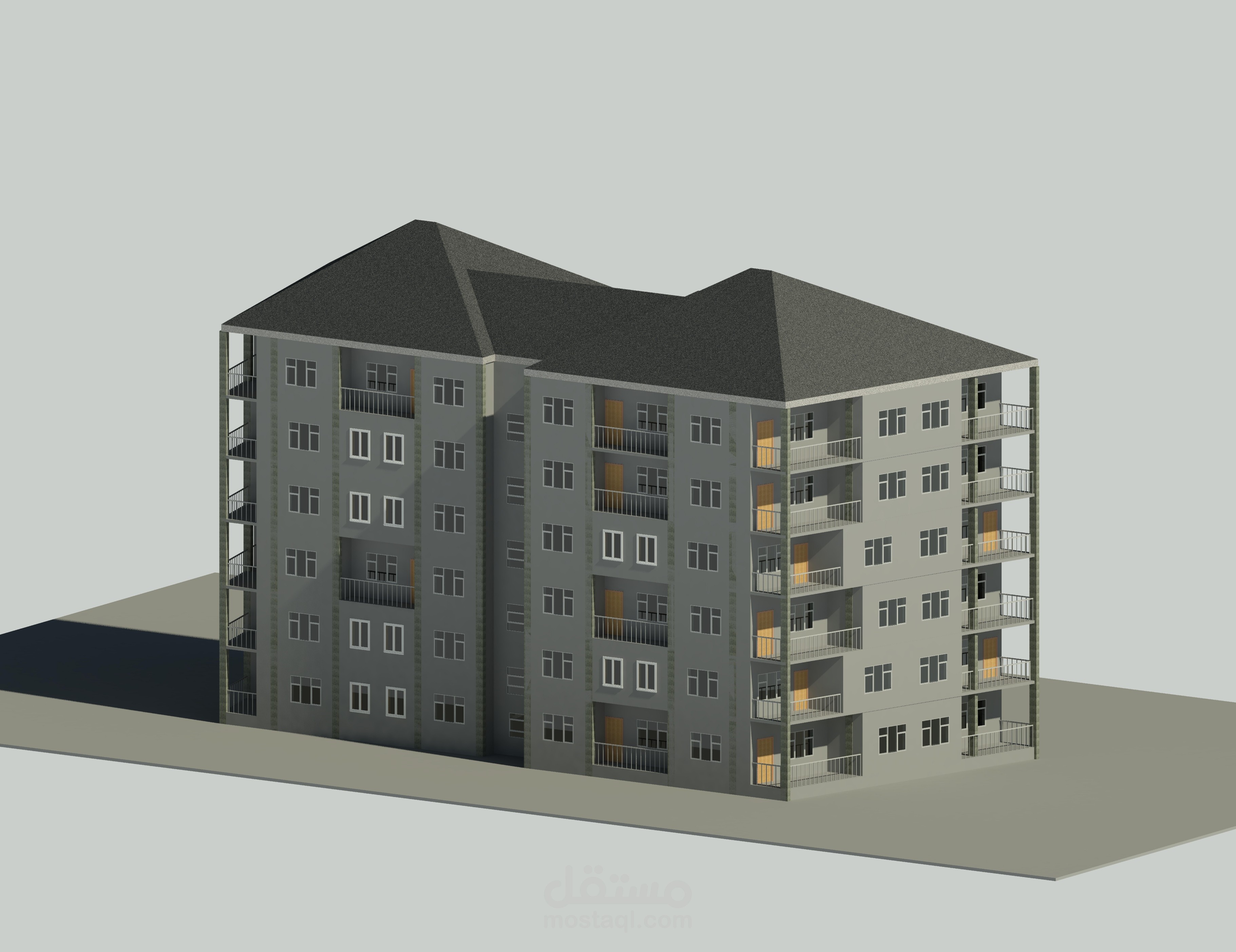 مبنى سكني (طوابق)