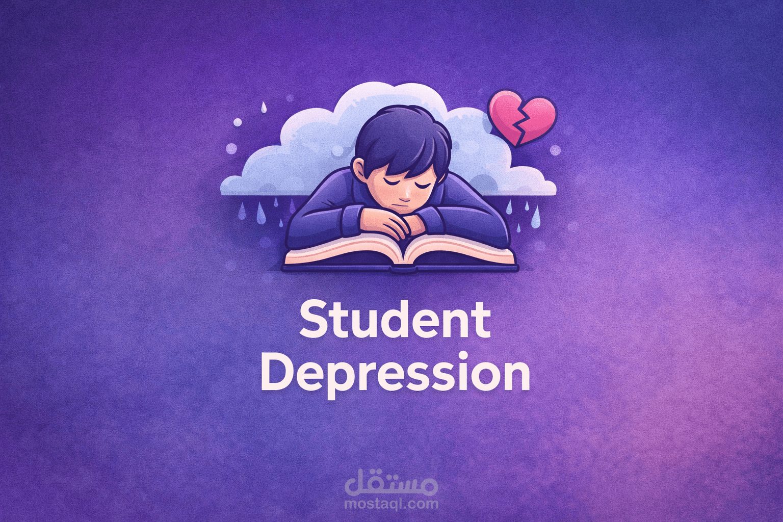 تصميم داشبورد تفاعلية لتحليل بيانات اكتئاب الطلاب باستخدام Power BI