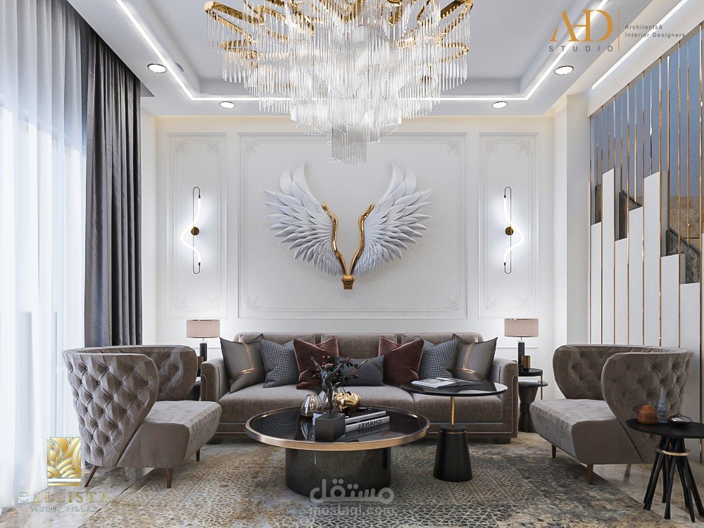 تصميم داخلي و لاندسكيب لفيلا سكنية من تصميم Arch.Ayman Haytham