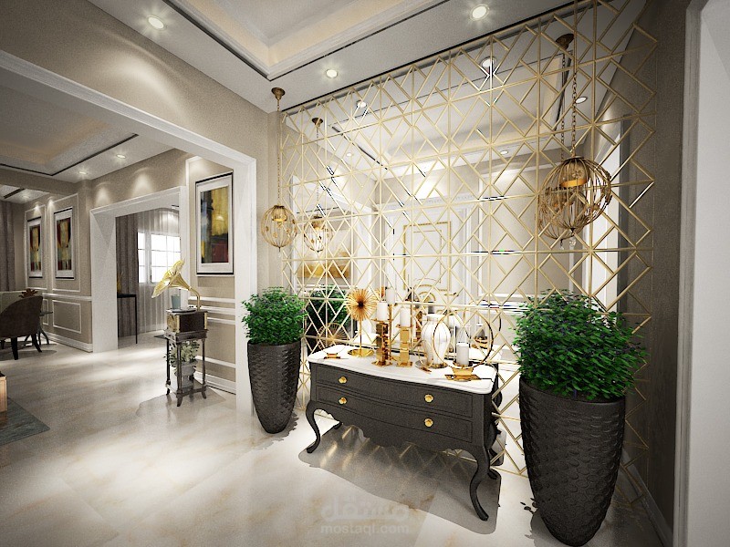 تصميم شقة NEOCLASSIC جديدة ممن اعمال Arch.AYMAN HAYTHAM