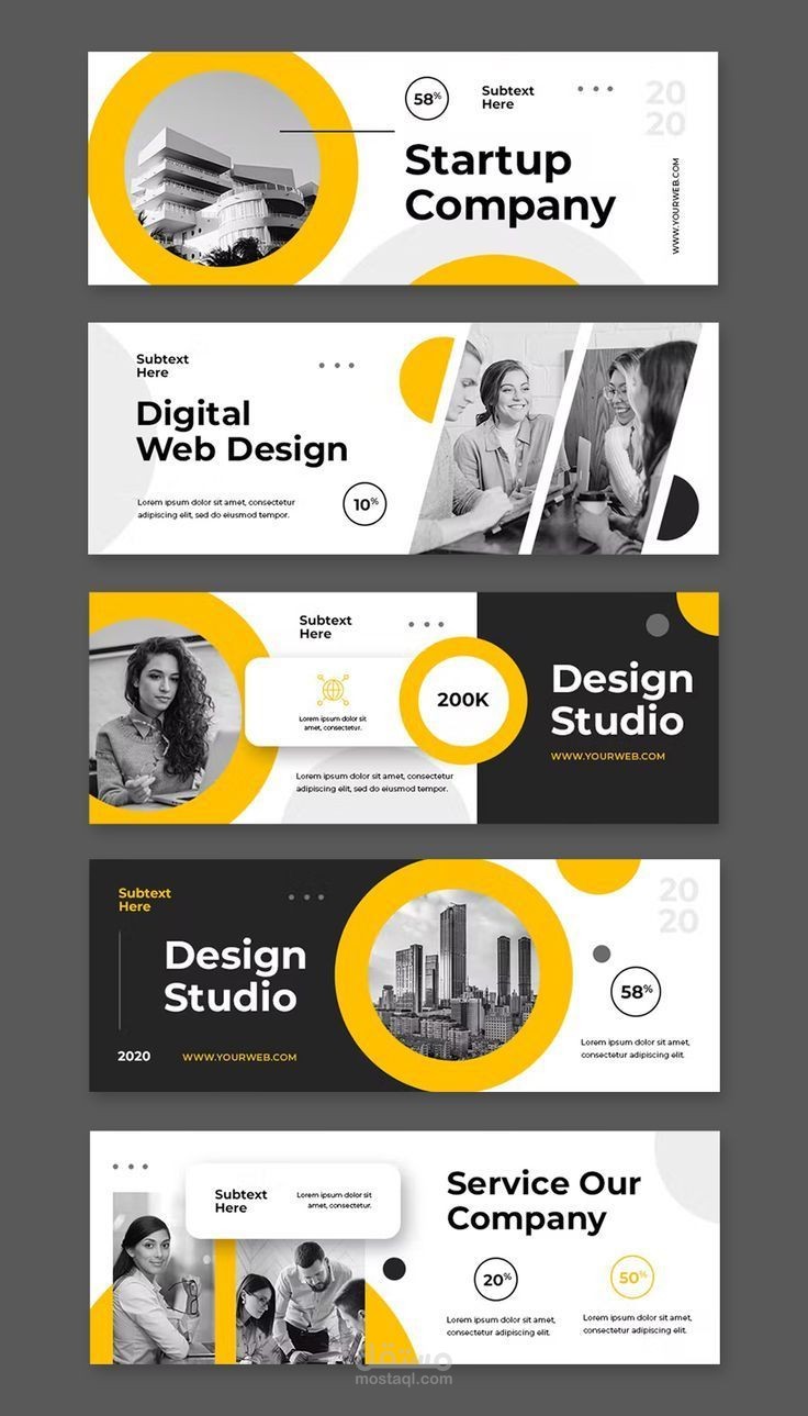تصميم بنرات احترافية لجميع المواقع التواصل الاجتماعي