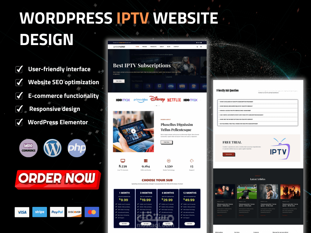 انشاء مواقع WordPress