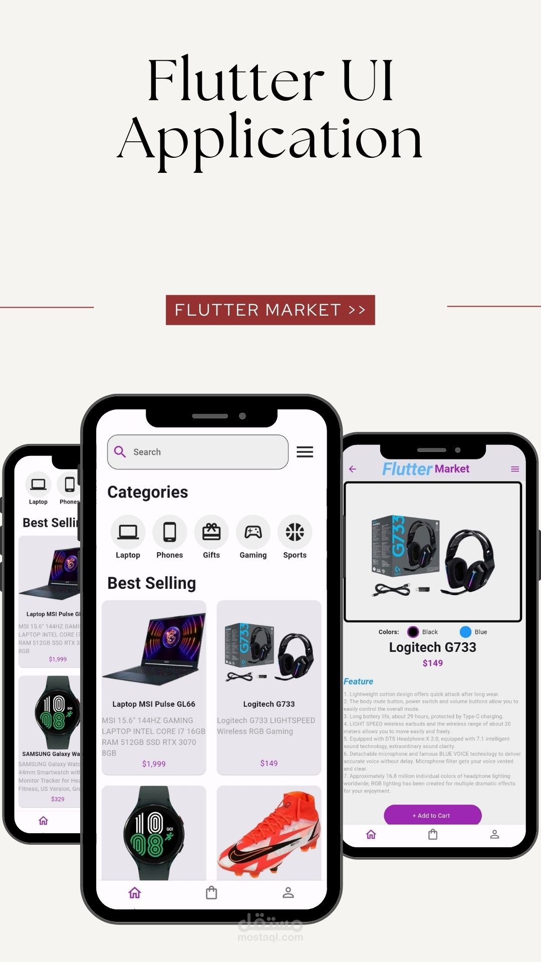Flutter Market-Online App | Shop App Build with Flutter