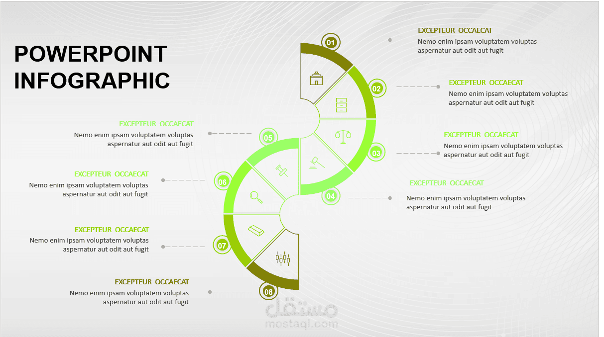 تصميم ملفات باوربوينت بأحدث تقنية (infograph )