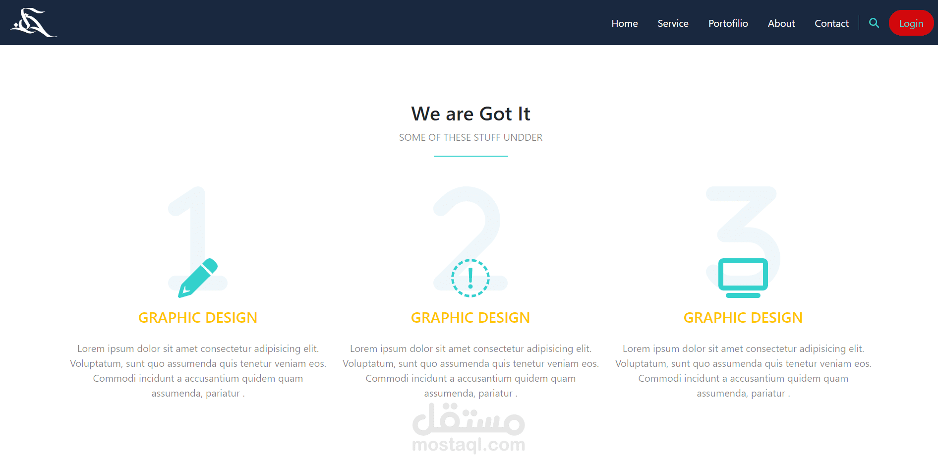 قالب موقع شخصي للشركات او للمنشأت