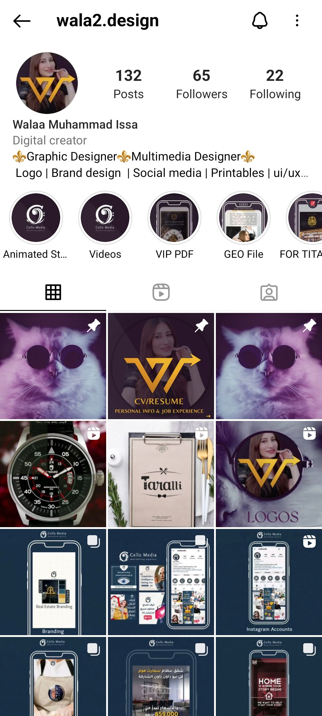 My Work History - Instagram