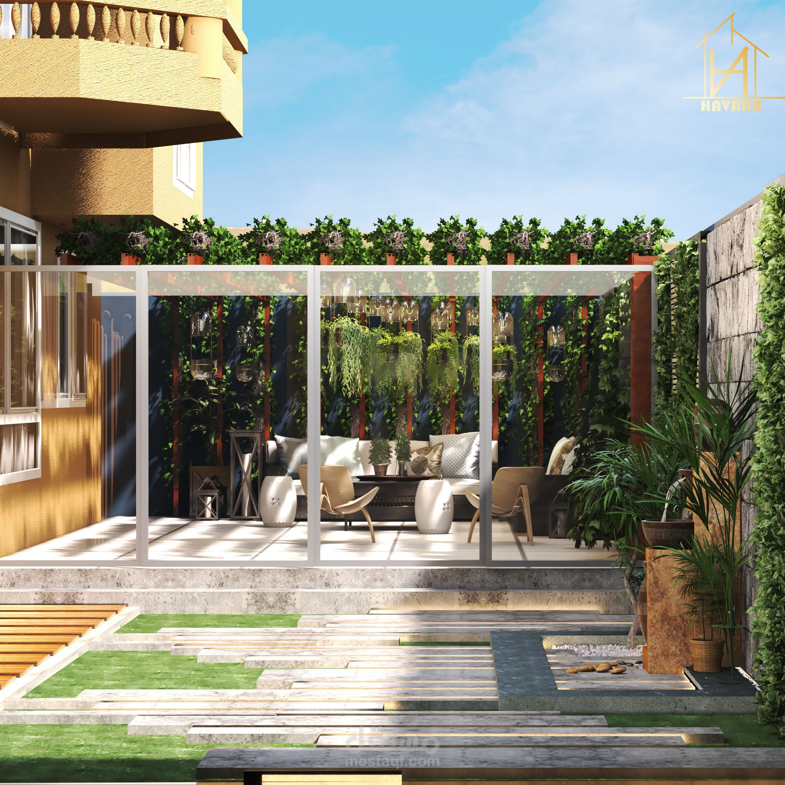 تصميم حديقة منزلية