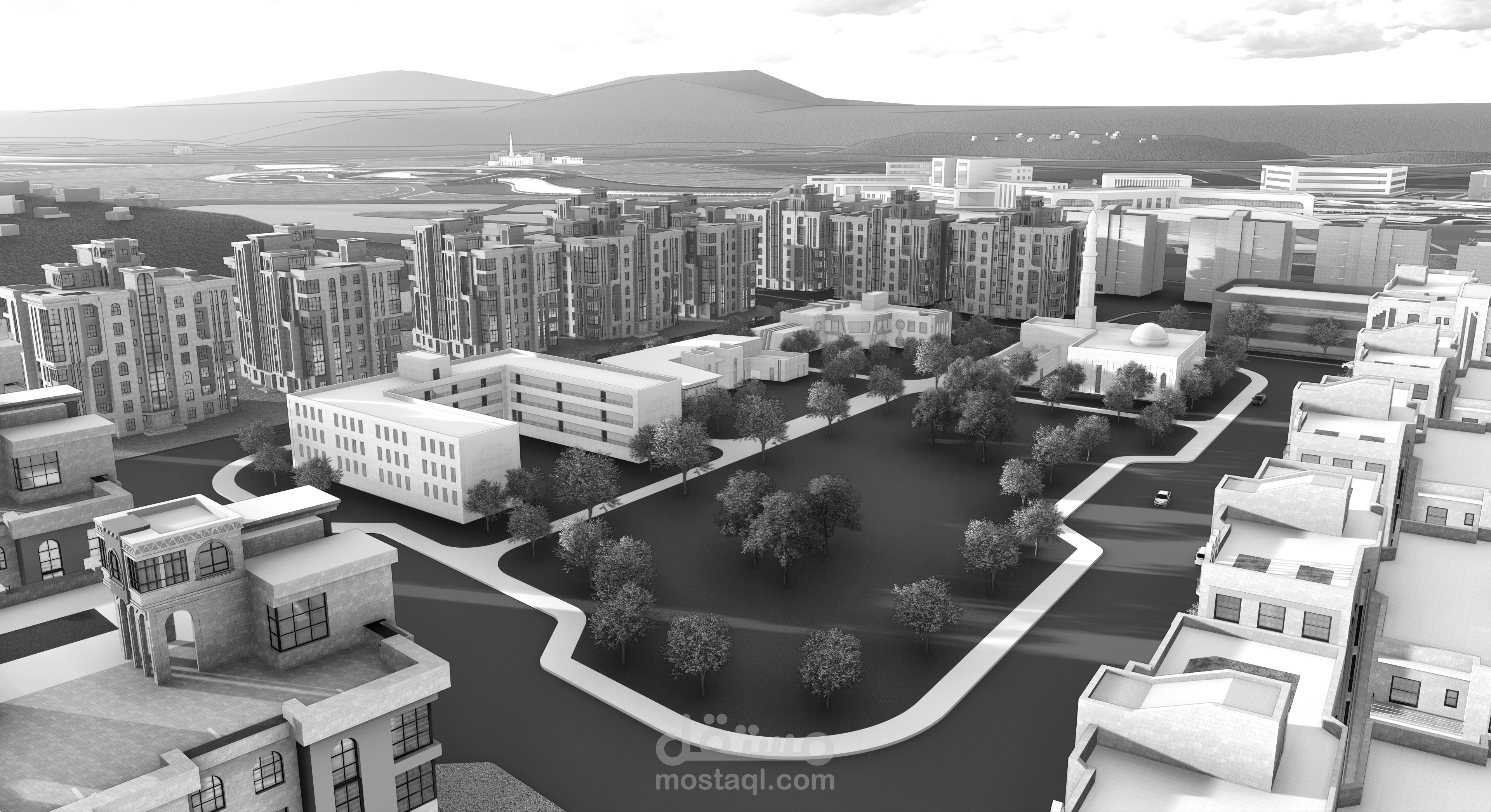 تصميم مدينة سكنية