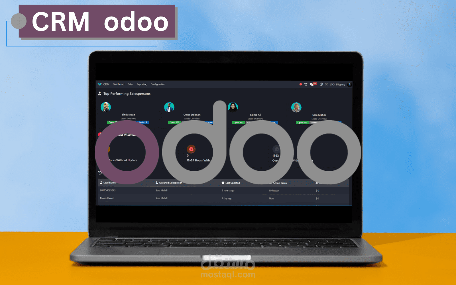 تخصيص مؤشر الاداء ل Odoo CRM