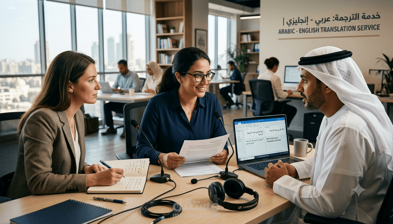 ترجمة اي نوع من المستندات من الانجليزية الى العربية او العكس