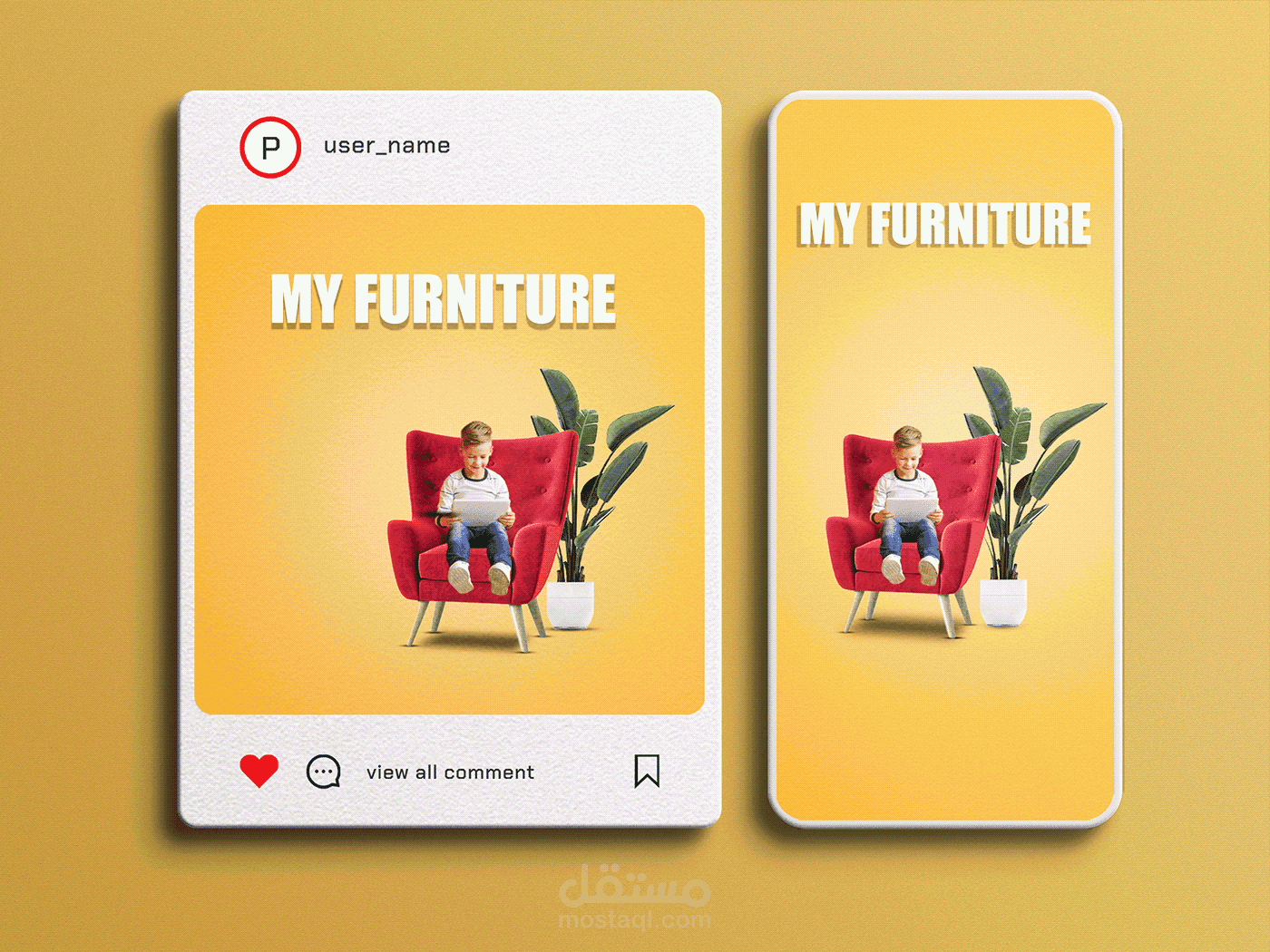 Social media furniture
