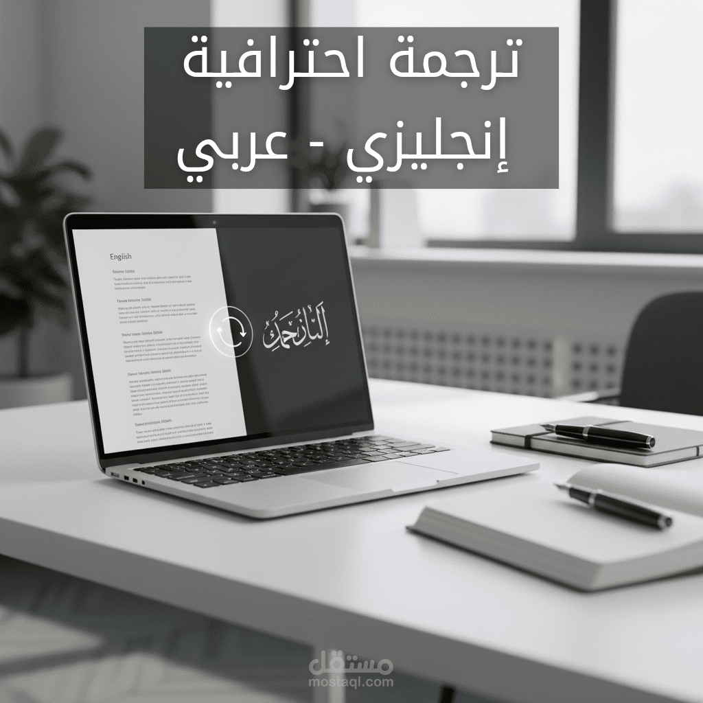 ترجمة احترافية وتدقيق لغوي (إنجليزي - عربي) | جودة عالية وترجمة بشرية 100%