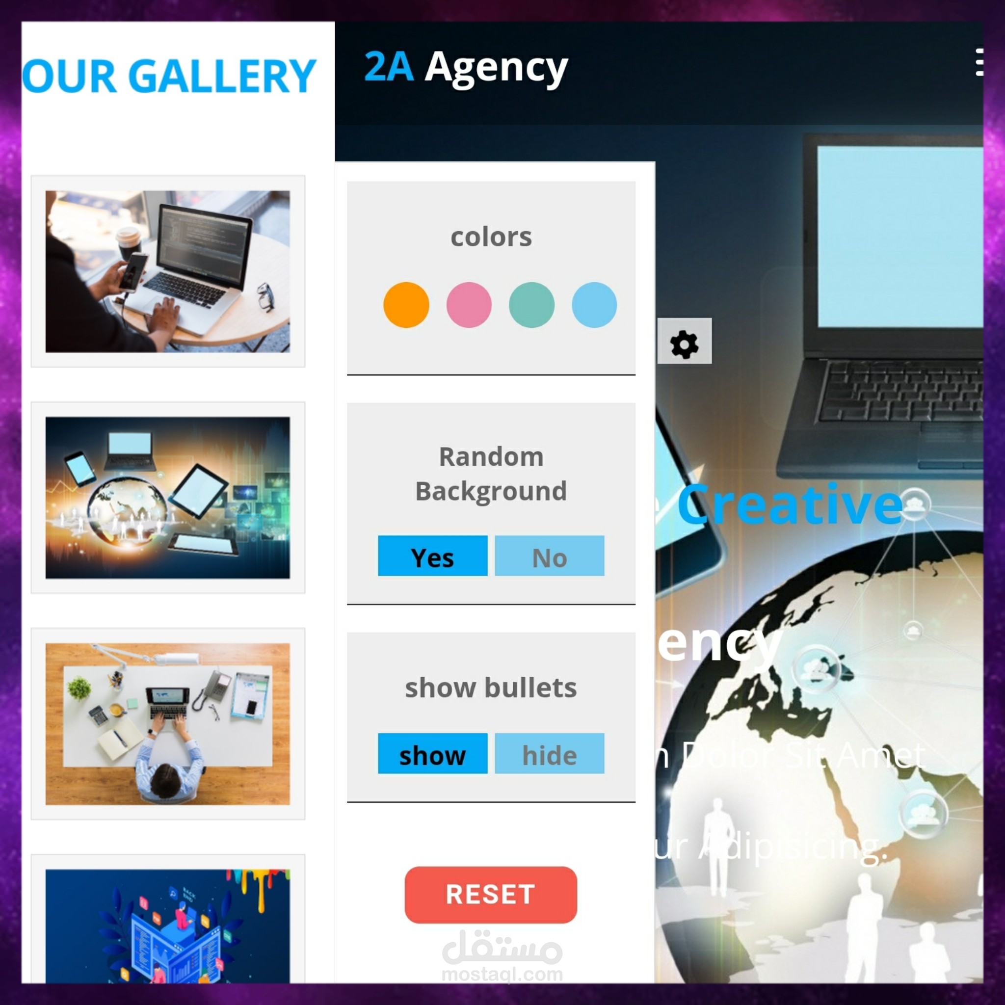 Portfolio موقع شخصي