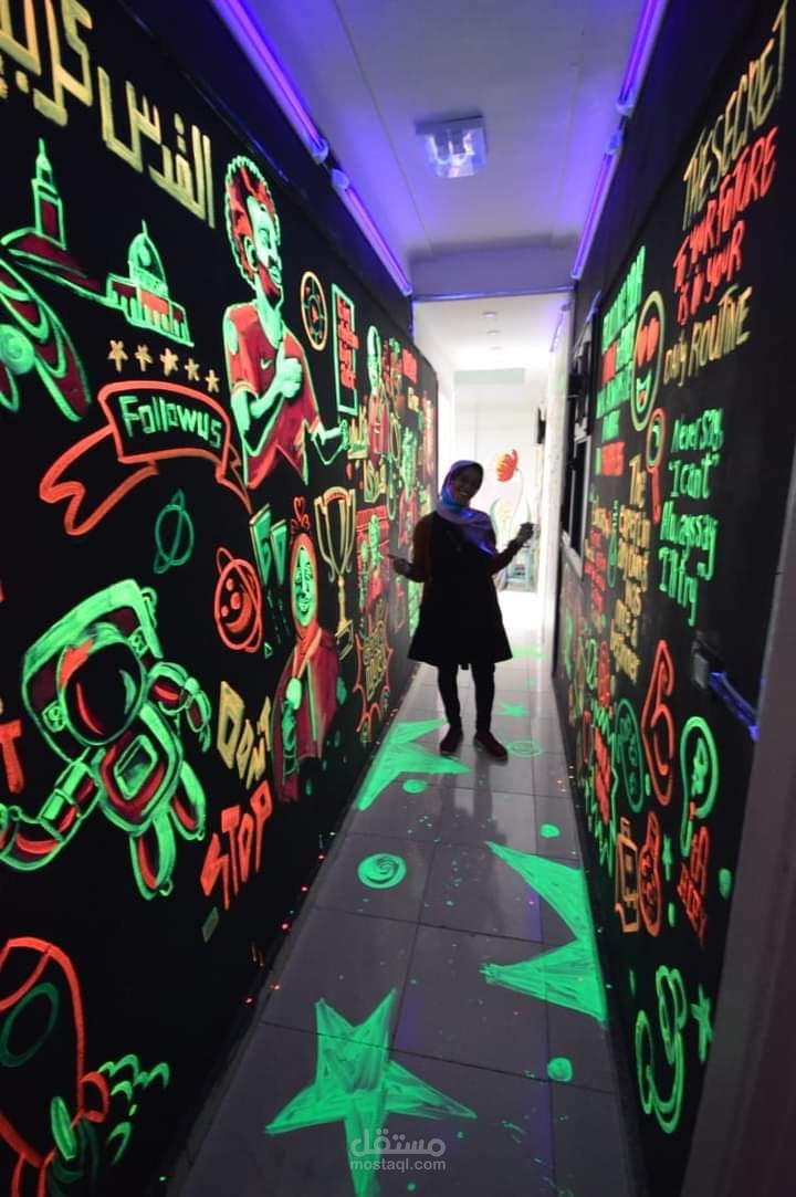 رسم جداري بحضانة