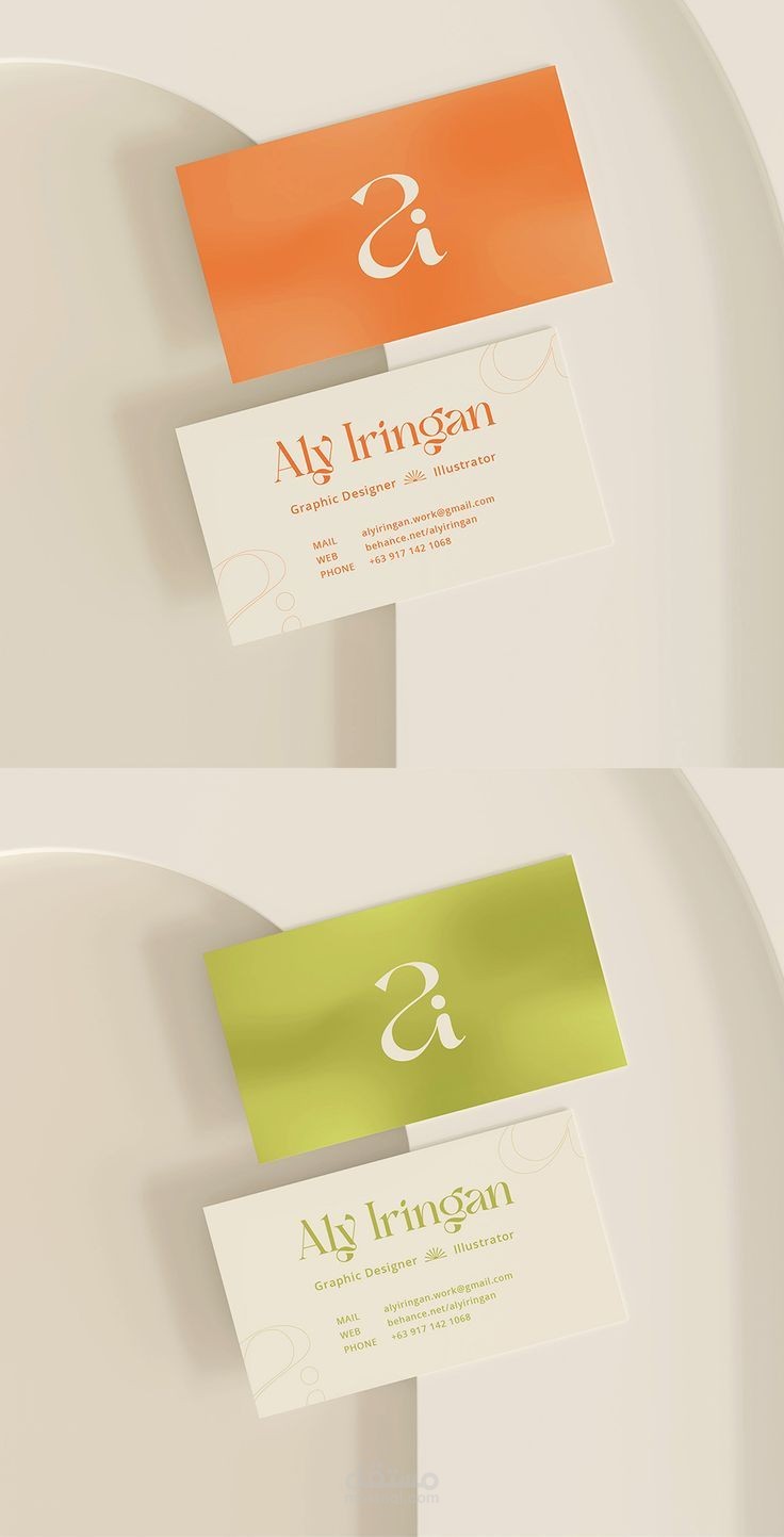 تصميم بطاقة عمل