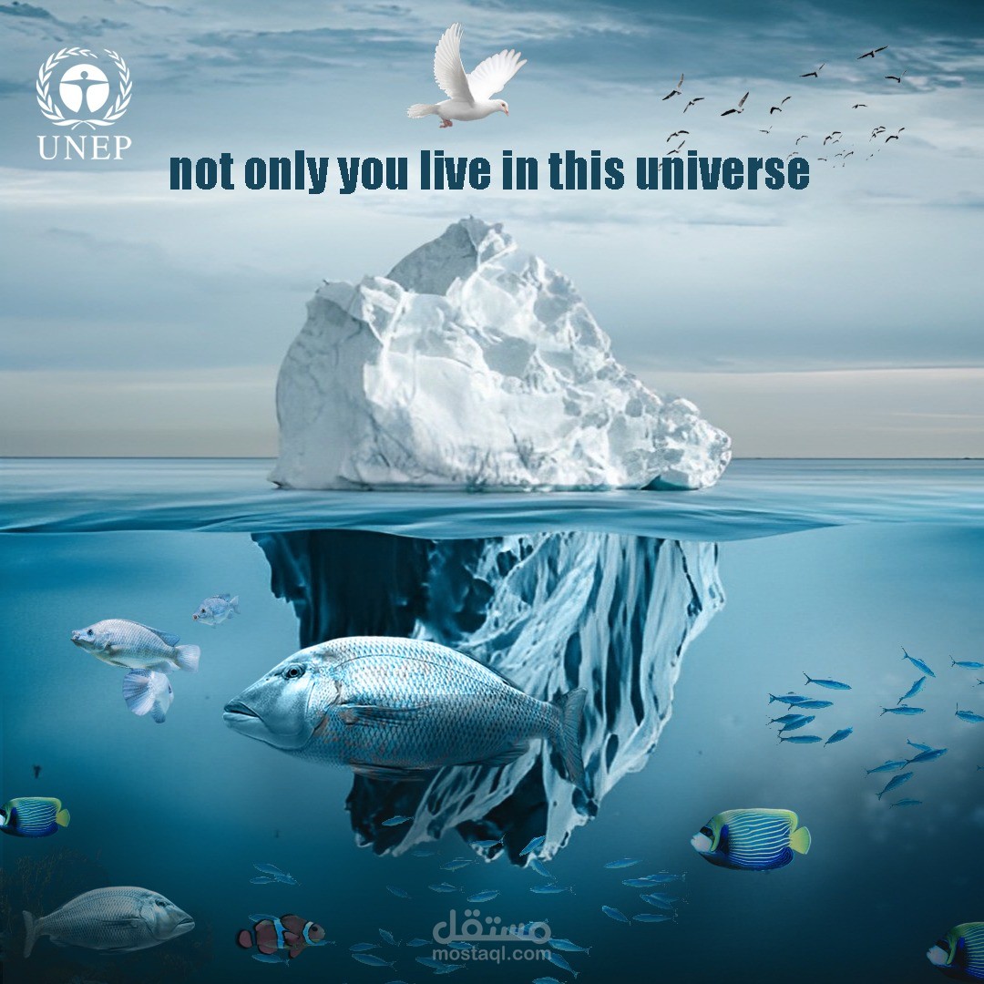 اعلان توعوي لمنظمة البيئة العالميه لهيئة الأمم المتحدة
