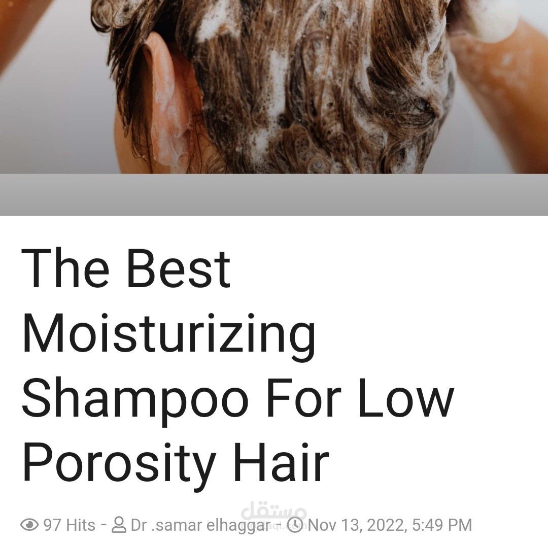The Best Moisturizing Shampoo For Low Porosity Hair