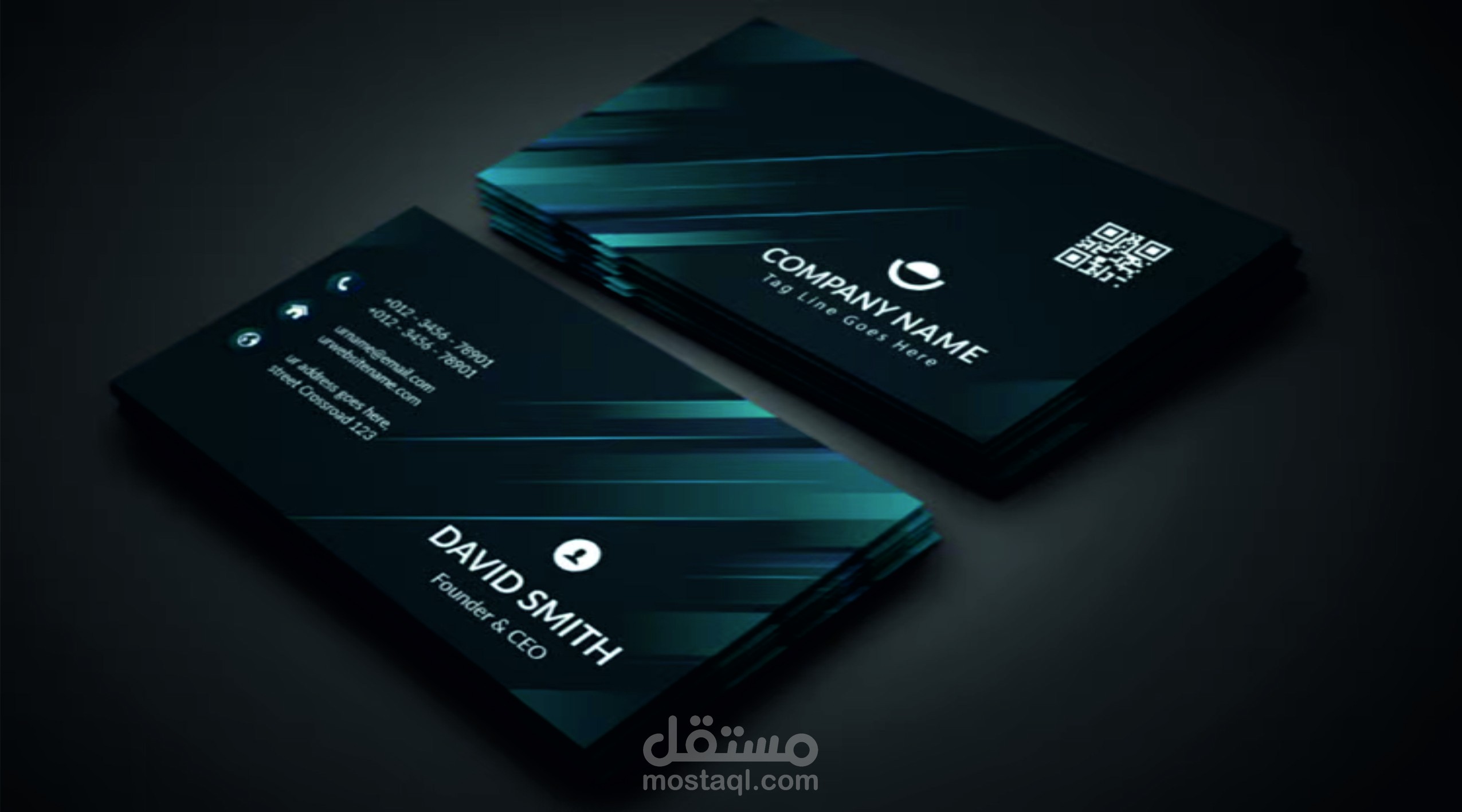 تصميم الكارتات الشخصيةوالشعارات