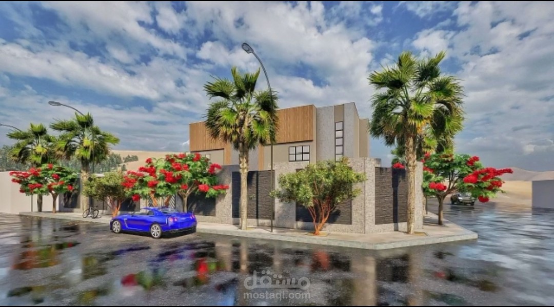 تصميم فيلا سكنية