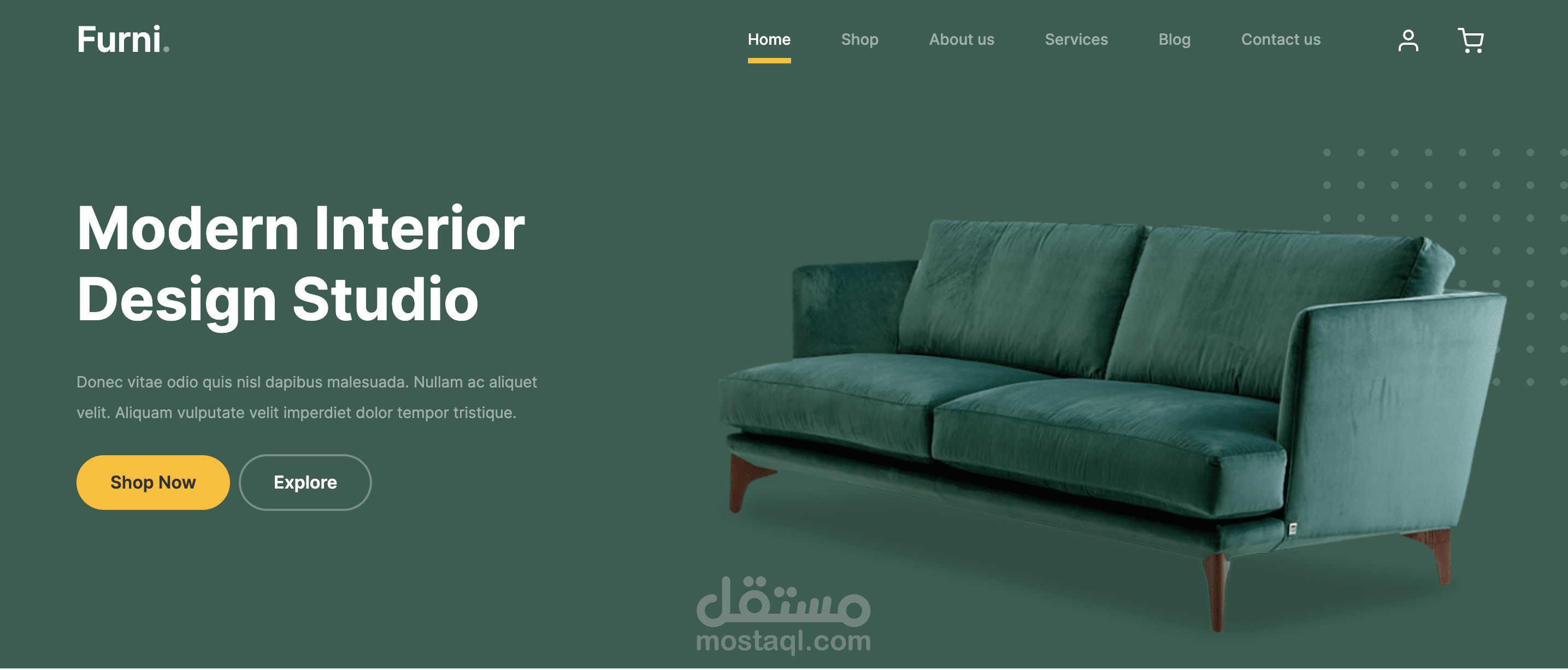 صفحة ويب ب HTML5 CSS3 Bootstrap متوافقة مع جميع الاجهزة