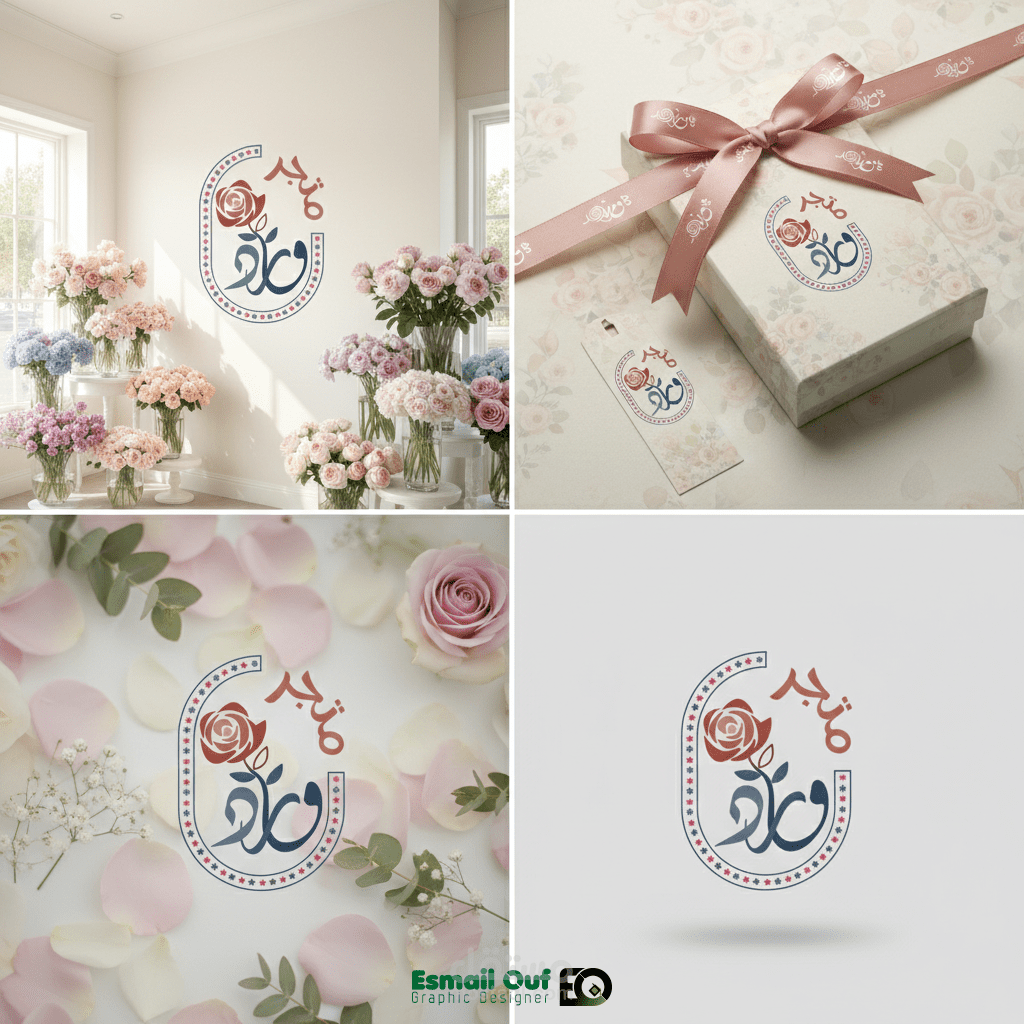 شعار متجر ورد