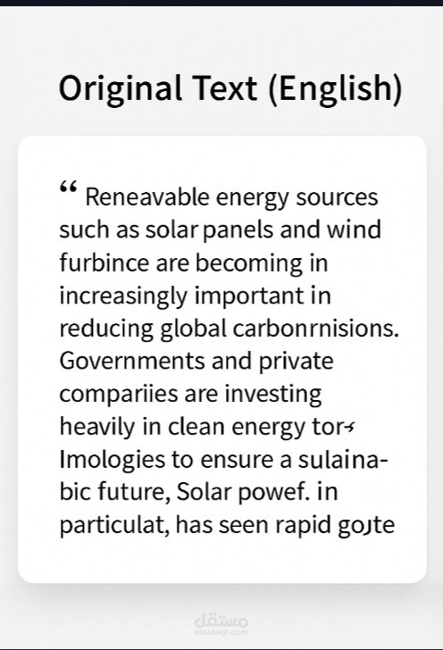 ترجمة مقال تقني من النجليزية الى العربية