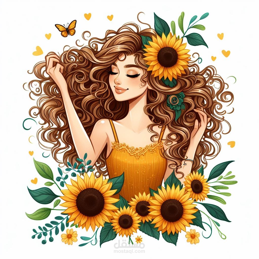 The sunflower girl