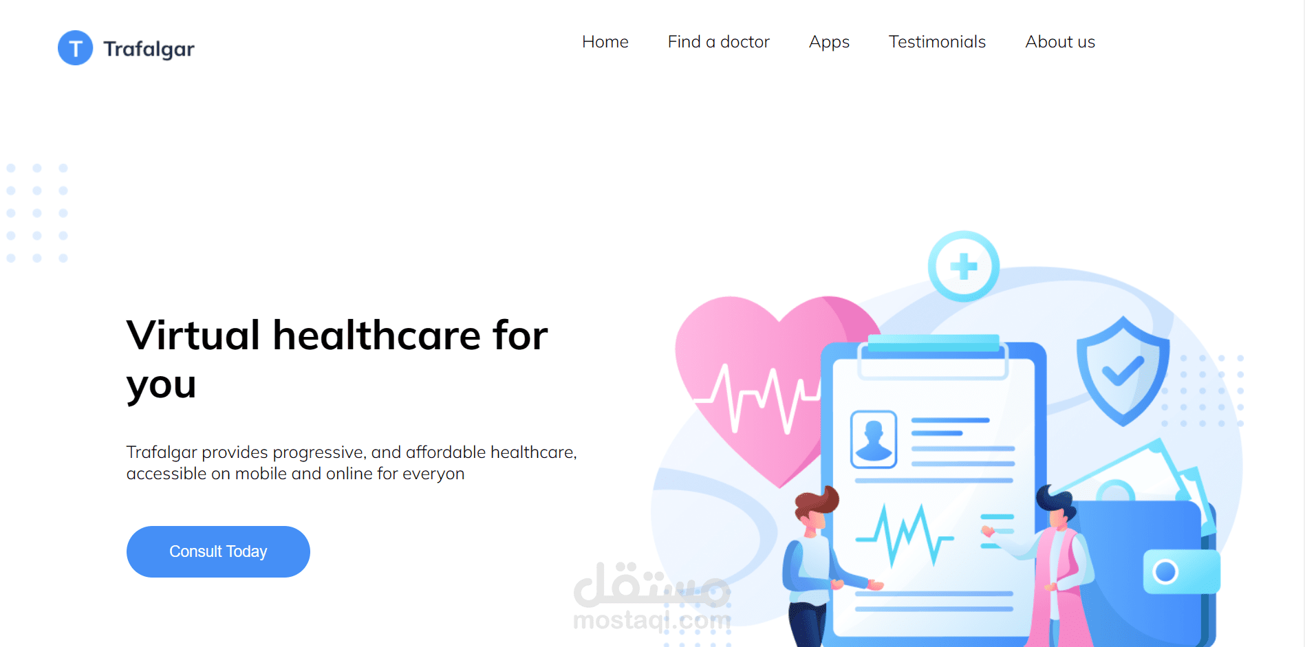 تصميم صفحة  باستخدام HTML , CSS,JavascripوBootstrap