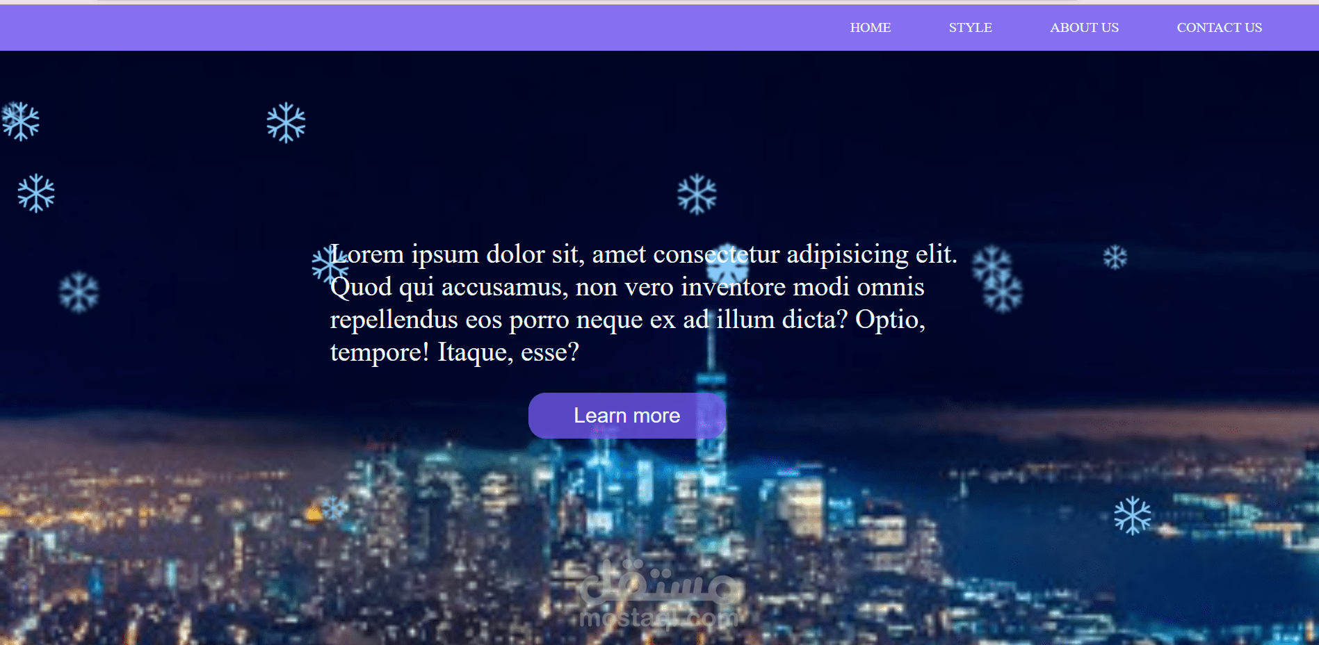 تصميم صفحة هبوط