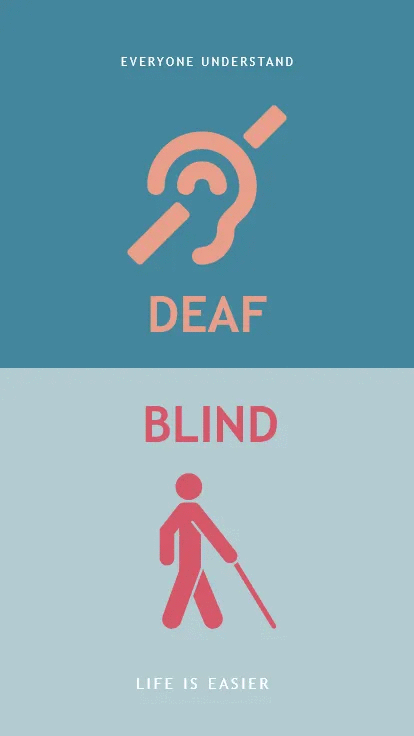 Lova blind and deaf