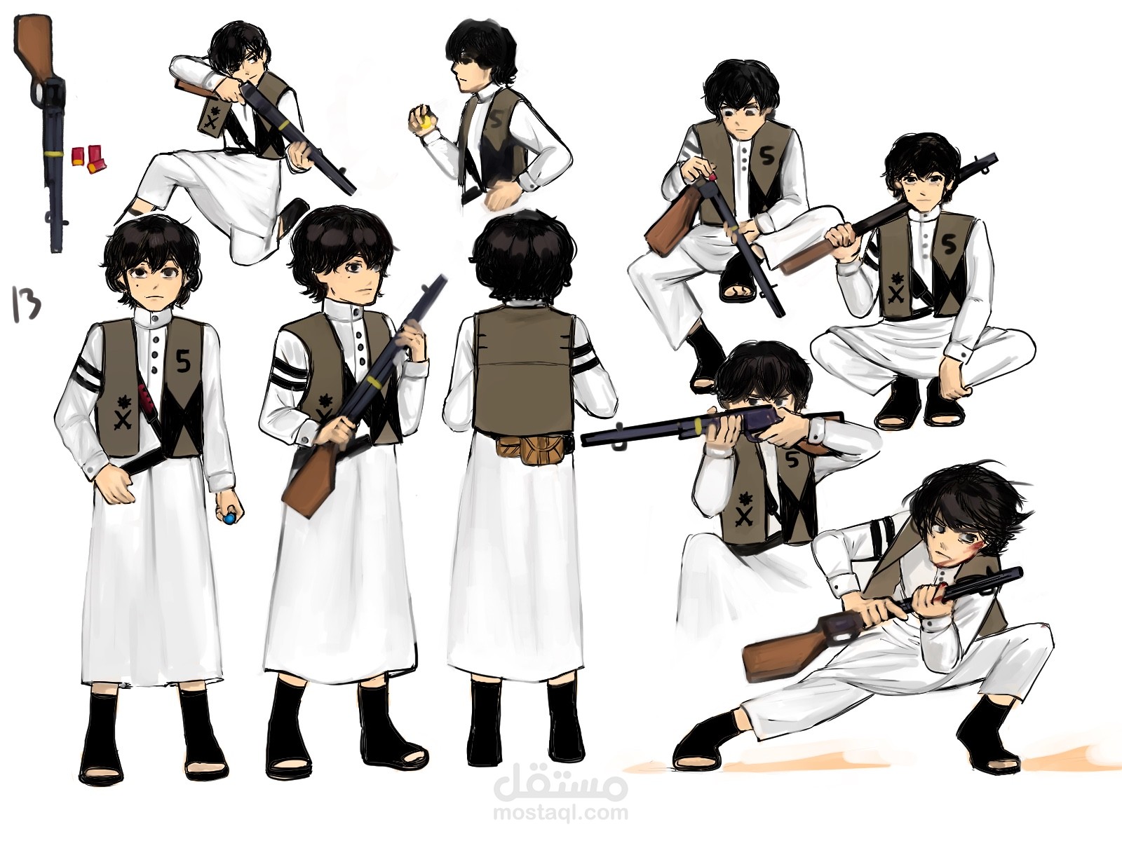 تصميم شخصيه بطابع سعودي