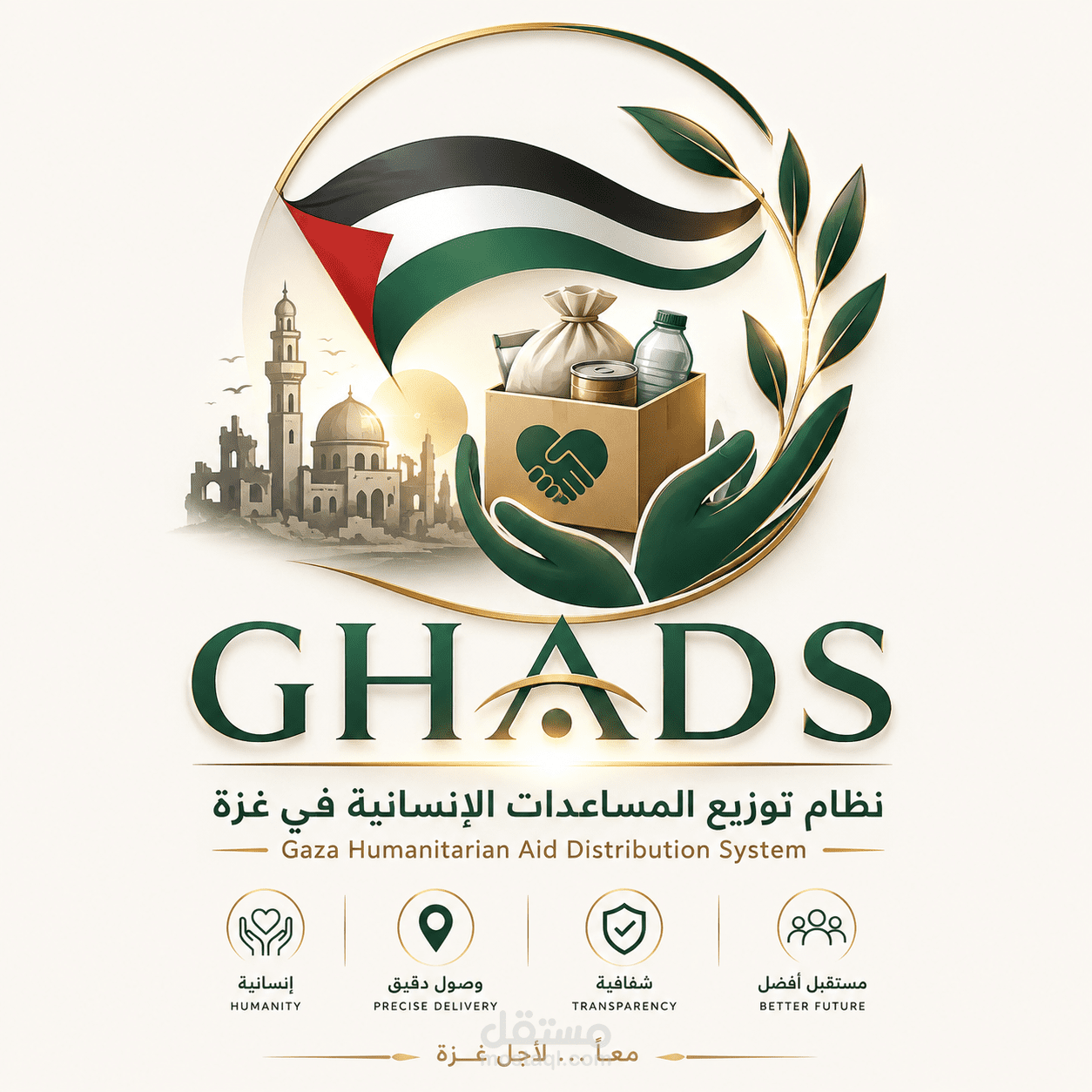 GHADS - نظام توزيع المساعدات الإنسانية لغزة