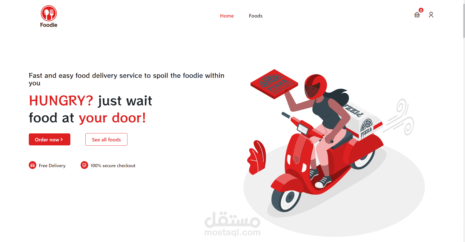 delivery web site